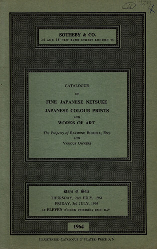 Japanese netsuke catalogue - netsuke,