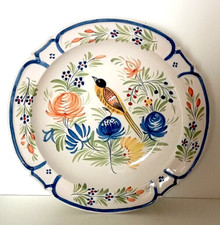 Ancien Grand Plat En Faïence