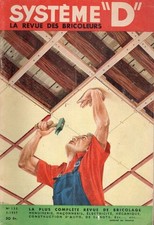 Système D n°135 1957 plan catamaran à pédales (pédalo) plan petite forge