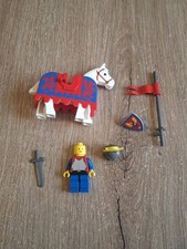 LEGO Vintage Castle Scale Mail  Figurine Personnage Set 6085 Cheval Chevalier 