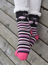 Chaussettes d'arrêt rayures Flamingo Chaussettes ABS, Taille 35-42 EU / 4-8 UK