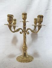 CHANDELIER QUATRE BRANCHES STYLE EMPIRE EN BRONZE MASSIF RARE