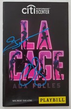 George Hamilton & Christopher Sieber Signed La Cage Aux Folles Playbill RAD