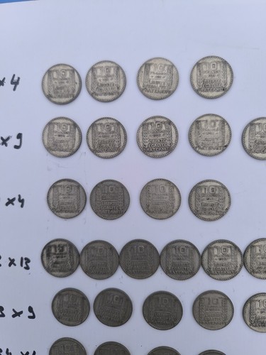 Lot pieces 10 franc - 10,