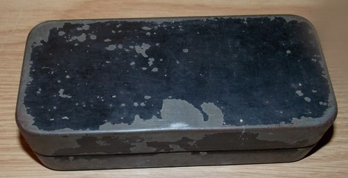Antique metal box - metal, singer