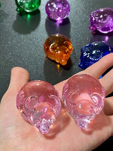 Cute colored glaze glass - glaze, ox 