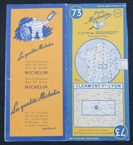 Carte michelin clermont - carte,