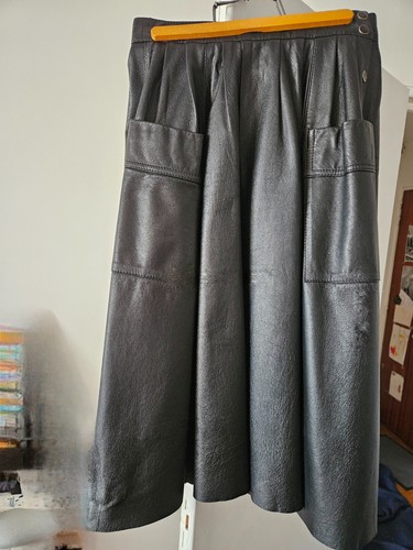 Jupe cuir longue taille 40 - longue,