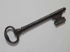 Antique French Iron Key 5.3/4" hand forged ,made 18th century (lock door)