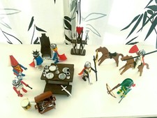 PLAYMOBIL 3405 super set de chevaliers banquet  médiéval moyen âge vintage