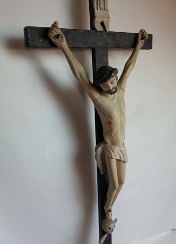 Superbe rare grand crucifix - rare,