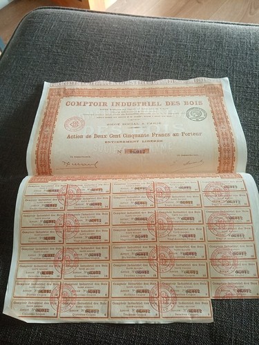 Bon porteur 1918 comptoir - bon,