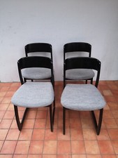 set de 4 chaises traineau 1970