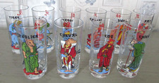 Ensemble de 11 verres orangeade signes astrologiques Zodiaque Chinois Horoscope