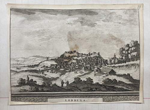 Gravure vue lebrija - vue,