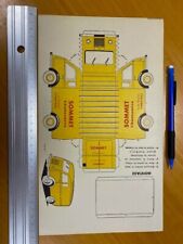 decoupage publicité SOMMET planche carton Renault 1000kg pub Vintage 1/43