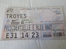 Ticket / billet  PSG - PARIS