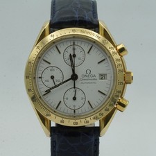 OMEGA Speedmaster Date Hommes 1750.034 Automatique 39MM 18K 750 Or Parfait État