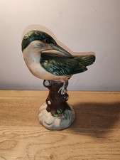 Très Jolis Figurine oiseau martin-pêcheur vintage en faïence Année 60 A Saisir 