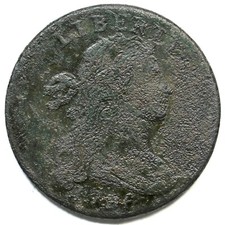 1796 S-95 R-5+ Draped Bust