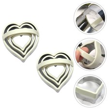  2 Sets Moule À Gâteau Cœur Moules Gâteaux Pâtisserie Boulangerie