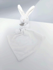 Doudou Plat/Mouchoir Petit Lapin Blanc Crème Yeux Nez Beige  Doudou Et Compagnie