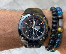 Montre Homme Seiko Sportura Chronograph Alarm 7T62-0ED0 Full Black