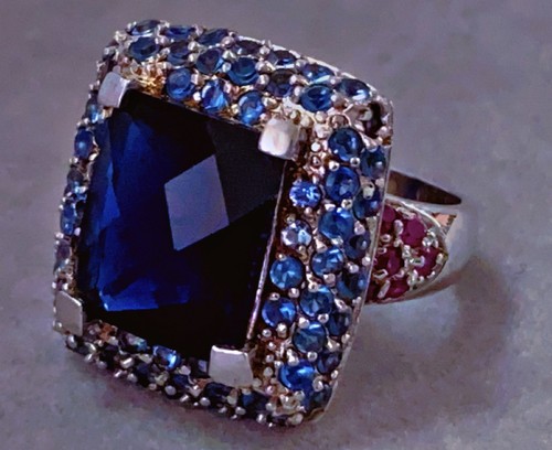 Magnifique bague argent rubis