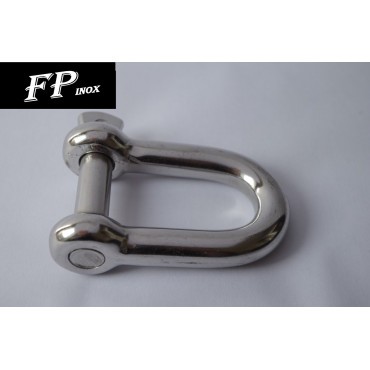 Manille droite 16mm libre inox