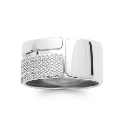 Bague pavé zirconium - bague,