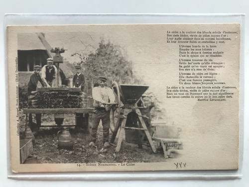 Cpa scenes normandes le - scenes,