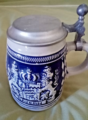 Chope bière avec couvercle - bière,