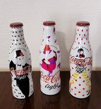 Vintage COCA-COLA Light Marc Jacobs x3 Bouteilles Alu Pleines Collector Mode