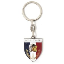Porte cles metal sapeurs - porte-cles,