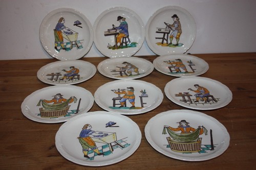Lot assiettes porcelaine - de,