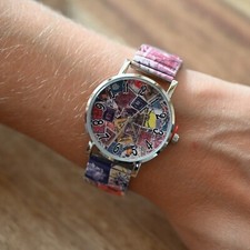 Montre Ernest patchwork timbre