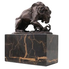 Statue bronze lion - de,
