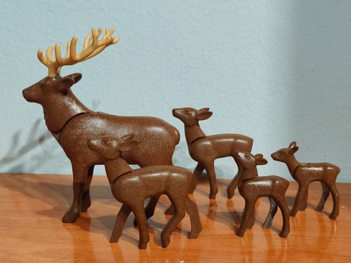 Lot playmobil figurines cerfs - lot,