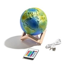 Lampe globe terrestre lumineux