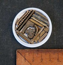 Lot de fers à dorer plaque