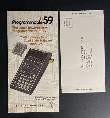 1979 texas instruments 59 - instruments, ti-59
