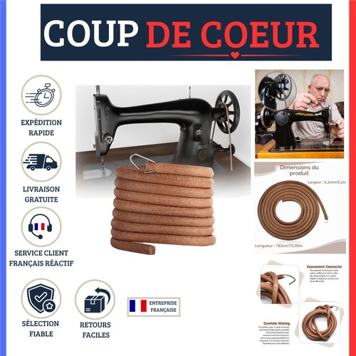 Courroie machine coudre en - machine, à