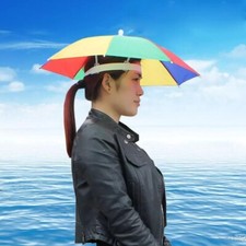 Chapeau parapluie pêcheur  55cm couvre chef protection solaire et pluie 