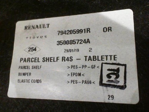 Plage arriere renault - plage, 2