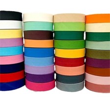BIAIS UNI 30 mm x 1,50 mètres - RUBAN COUTURE MERCERIE + de 25 coloris au choix