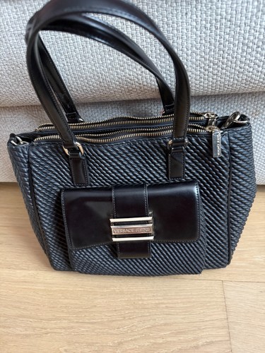 Sac main noir versace - à,