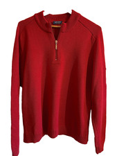 SAINT JAMES  pull rouge en laine  taille L