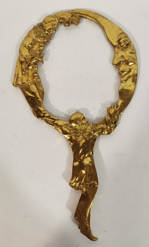 Ancien miroir face main en - miroir,