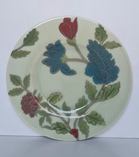 Assiette plate en faïence de