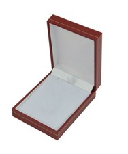 écrin grand boite cadeau coffret pour collier chaine  avec pendentif rouge neuf